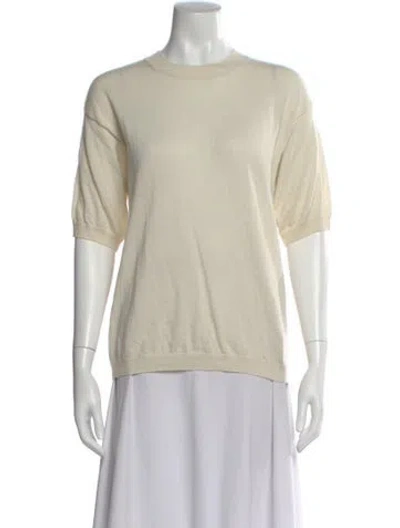 Pre-owned Sprwmn Cashmere Crew Neck Sweater In Neutral