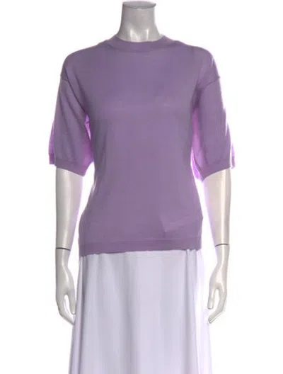 Pre-owned Sprwmn Cashmere Crew Neck Sweater In Purple