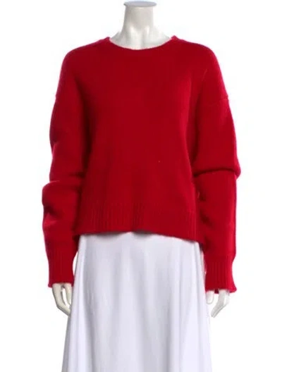 Pre-owned Sprwmn Cashmere Crew Neck Sweater In Red