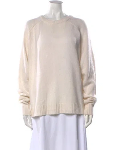 Pre-owned Sprwmn Cashmere Crew Neck Sweater In White
