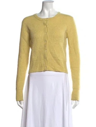Pre-owned Sprwmn Cashmere Crew Neck Sweater In Yellow