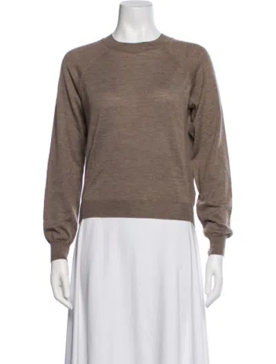 Pre-owned Sprwmn Cashmere Crew Neck Sweatshirt In Grey