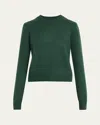 Sprwmn Cashmere Crewneck Pullover In Emerald