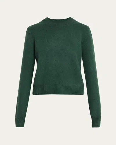 Sprwmn Cashmere Crewneck Pullover In Emerald