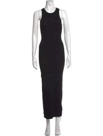 Pre-owned Sprwmn Cashmere Long Dress In Black