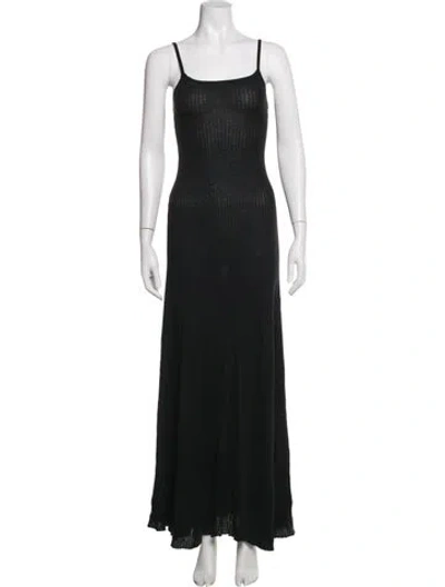 Pre-owned Sprwmn Cashmere Long Dress In Black