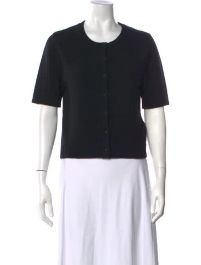Pre-owned Sprwmn Cashmere Open Front Sweater In Black