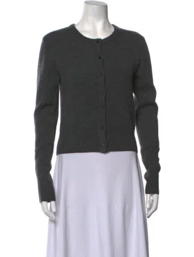 Pre-owned Sprwmn Cashmere Open Front Sweater In Grey