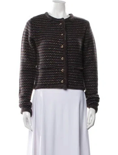 Pre-owned Sprwmn Cashmere Patterned Sweater In Multi