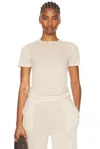 Sprwmn Cashmere Relaxed T Shirt In Latte
