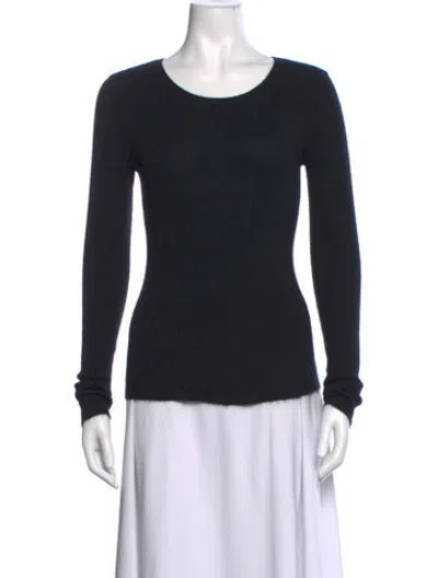 Pre-owned Sprwmn Cashmere Scoop Neck Sweater In Black