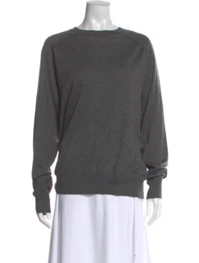 Pre-owned Sprwmn Cashmere Scoop Neck Sweater In Gray