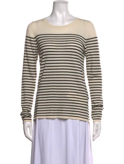Pre-owned Sprwmn Cashmere Striped Sweater In Neutrals