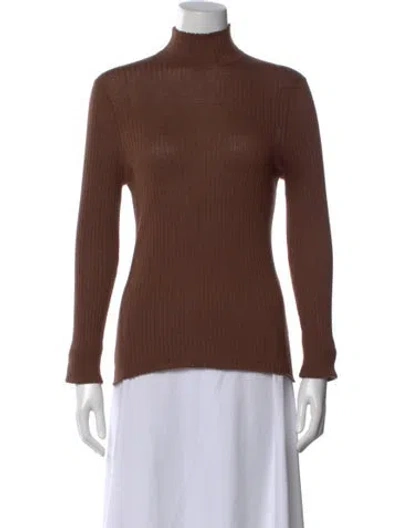 Pre-owned Sprwmn Cashmere Turtleneck Sweater In Brown