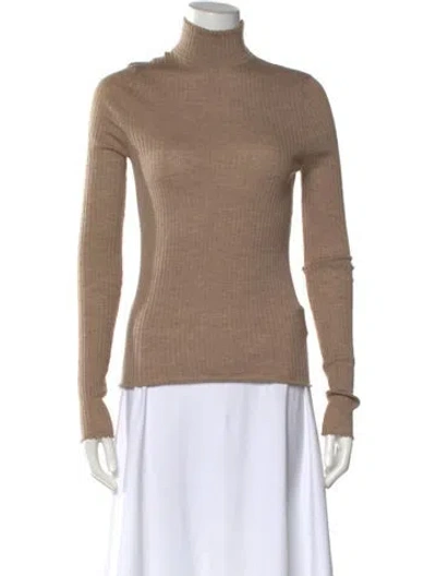 Pre-owned Sprwmn Cashmere Turtleneck Sweater In Neutral