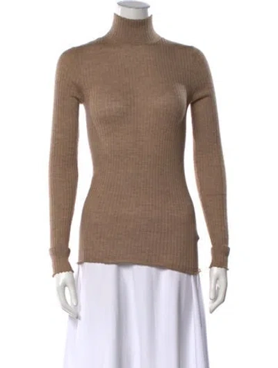Pre-owned Sprwmn Cashmere Turtleneck Sweater In Neutrals