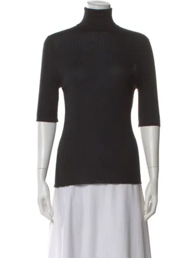 Pre-owned Sprwmn Cashmere Turtleneck Top In Black