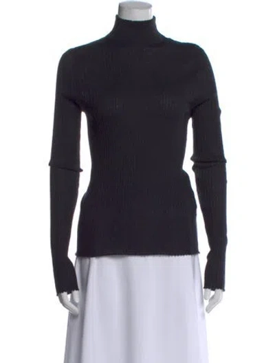 Pre-owned Sprwmn Cashmere Turtleneck Top In Black