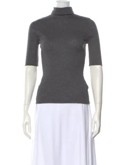 Pre-owned Sprwmn Cashmere Turtleneck Top W/ Tags In Gray