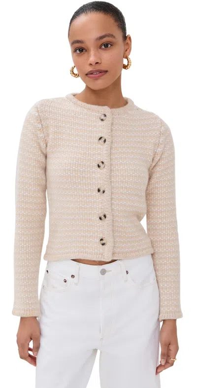 Sprwmn Chunky Knit Baby Cashmere Cardigan Creamy Beige