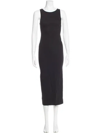Pre-owned Sprwmn Crew Neck Long Dress W/ Tags In Gray