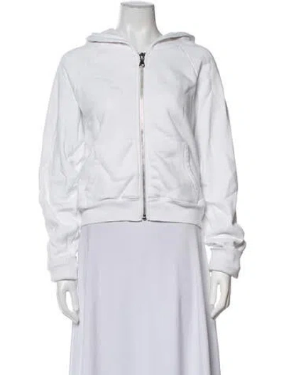 Pre-owned Sprwmn Crew Neck Long Sleeve Hoodie In White