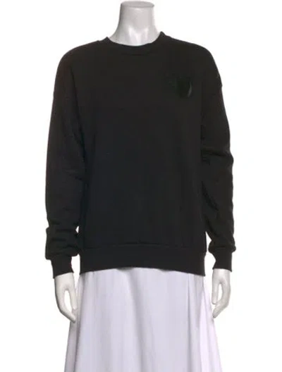 Pre-owned Sprwmn Crew Neck Long Sleeve Sweatshirt In Black