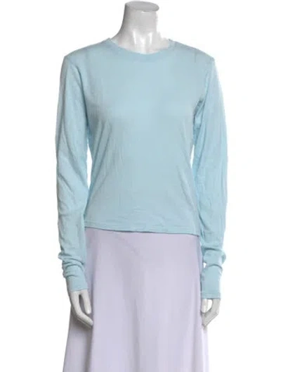 Pre-owned Sprwmn Crew Neck Long Sleeve Sweatshirt In Blue