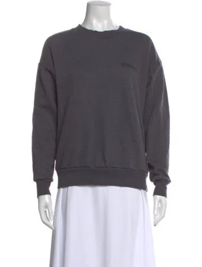 Pre-owned Sprwmn Crew Neck Long Sleeve Sweatshirt In Gray