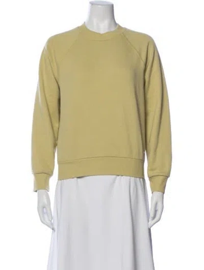 Pre-owned Sprwmn Crew Neck Long Sleeve Sweatshirt In Green