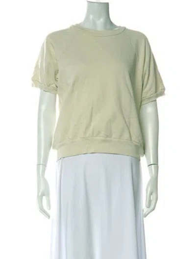 Pre-owned Sprwmn Crew Neck Short Sleeve Sweatshirt In Blue