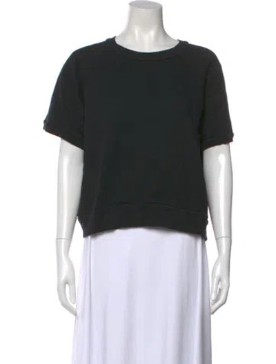 Pre-owned Sprwmn Crew Neck Short Sleeve Sweatshirt W/ Tags In Black