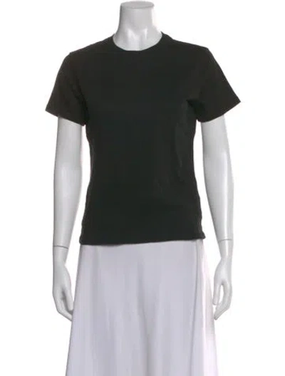 Pre-owned Sprwmn Crew Neck Short Sleeve T-shirt In Black