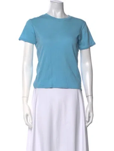 Pre-owned Sprwmn Crew Neck Short Sleeve T-shirt In Blue