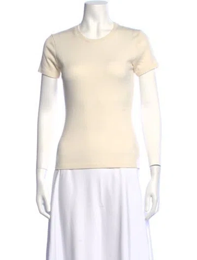 Pre-owned Sprwmn Crew Neck Short Sleeve T-shirt In Neutrals