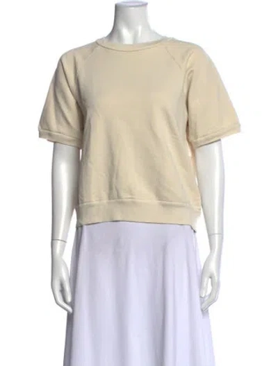 Pre-owned Sprwmn Crew Neck Short Sleeve T-shirt W/ Tags In Neutral