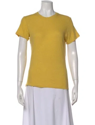 Pre-owned Sprwmn Crew Neck Short Sleeve T-shirt W/ Tags In Yellow