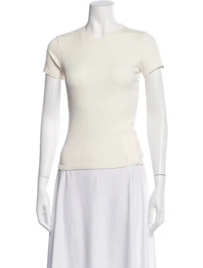 Pre-owned Sprwmn Crew Neck Short Sleeve T-shirt In White
