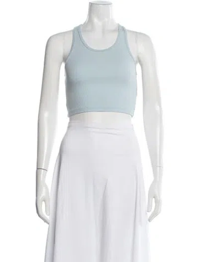Pre-owned Sprwmn Crew Neck Sleeveless Crop Top In Black