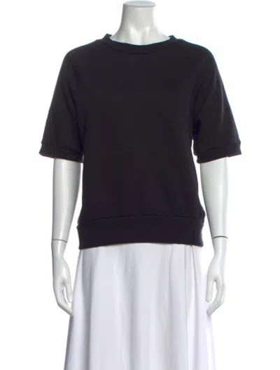 Pre-owned Sprwmn Crew Neck Sweater In Black