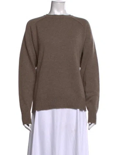 Pre-owned Sprwmn Crew Neck Sweater In Brown