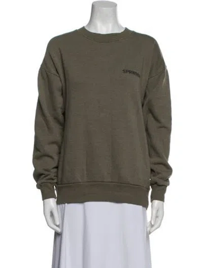 Pre-owned Sprwmn Crew Neck Sweater In Gray