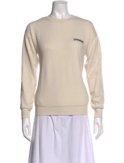 Pre-owned Sprwmn Crew Neck Sweater In Neutral