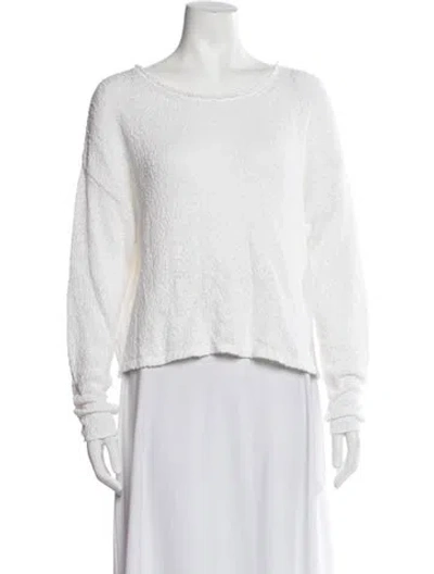 Pre-owned Sprwmn Crew Neck Sweater In White
