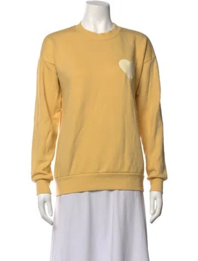 Pre-owned Sprwmn Crew Neck Sweater In Yellow