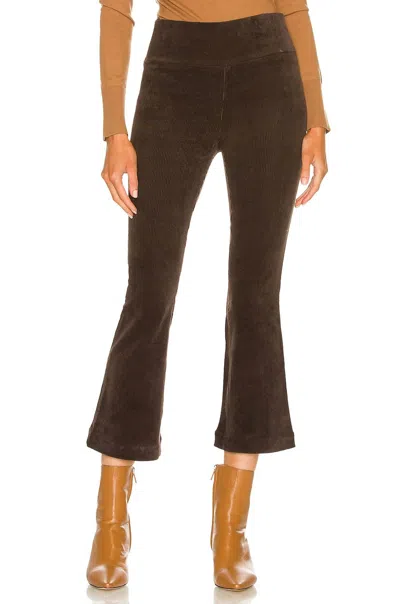 Sprwmn Crop Flare Corduroy Pant In Dark Chocolate In Brown
