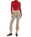 Sprwmn Crop Flare Corduroy Pant In Grey In Grey