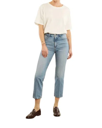 Sprwmn Crop Straight Leg Jean In Paradis In Multi