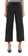 Sprwmn Cropped Baggy Pants Black In Black