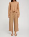 Sprwmn Cropped Baggy Pants In Desert In Beige